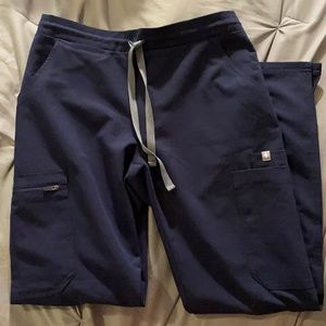 figs navy blue scrub pants